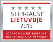 Stipriausi Lietuvoje 2016