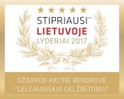 Gelgaudiškio gelžbetonis stipriausi Lietuvoje 2017